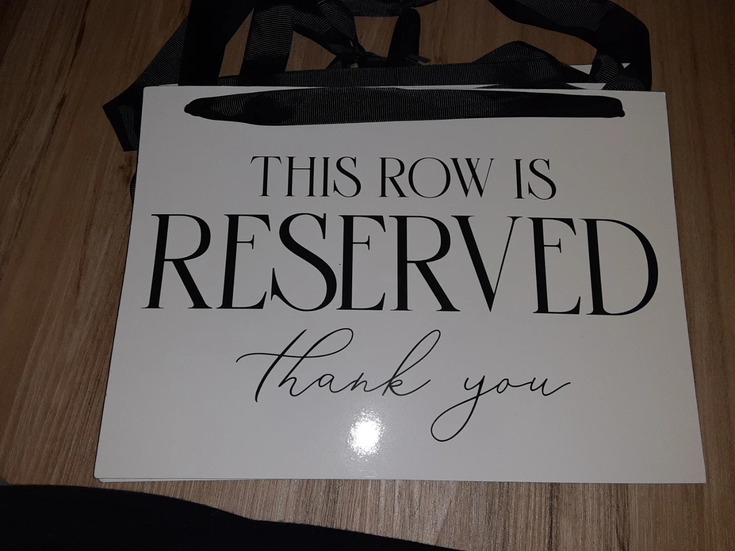 Reserved Sign for Row