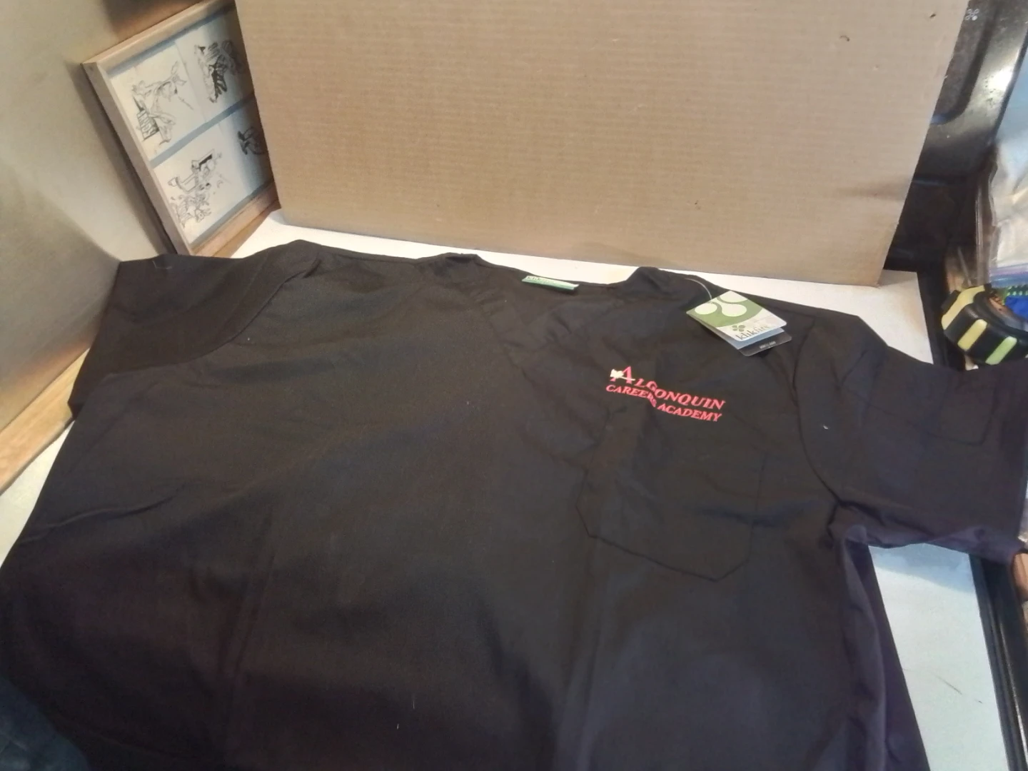 KlkFITS Athens Scrub Top - Black, Size L - photo 4