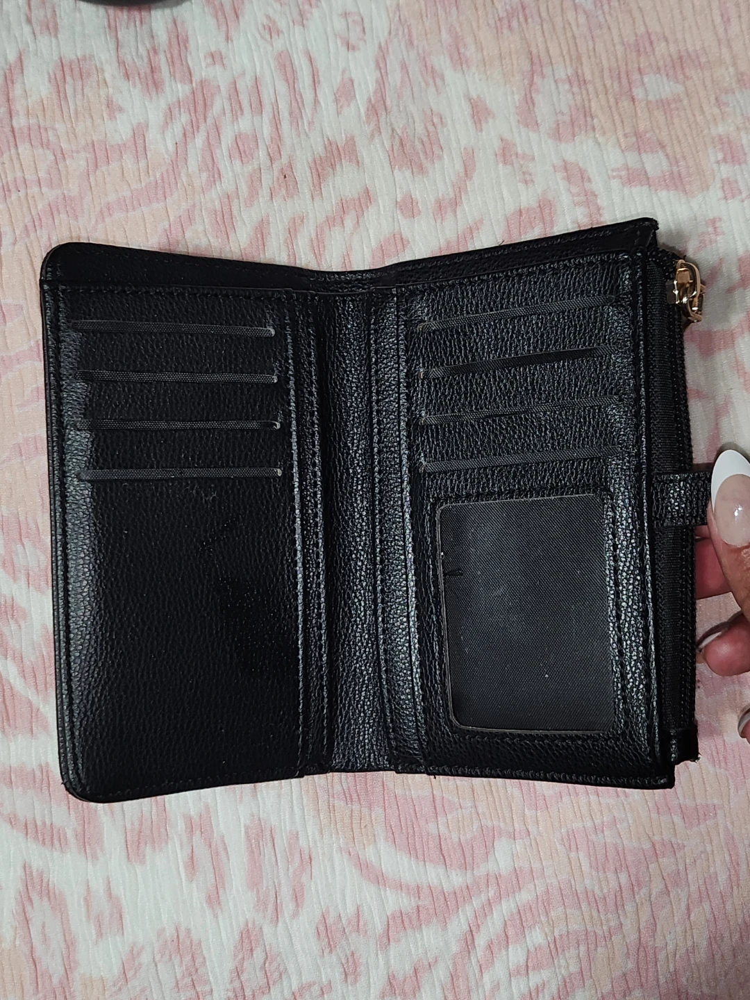 Black Faux Leather Wallet - photo 2