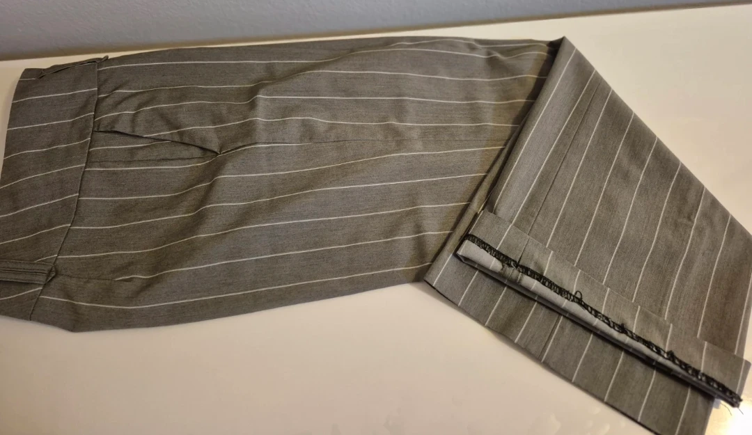 Grey pinstripe dress pants - photo 3