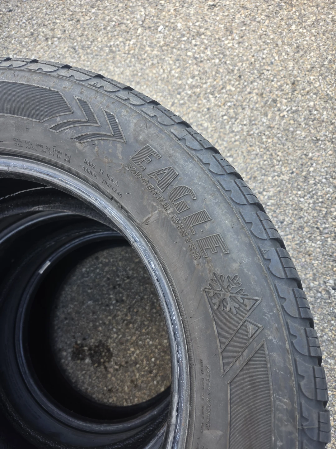 3 Goodyear Eagle Winter Tires - 255/60R18 - photo 3