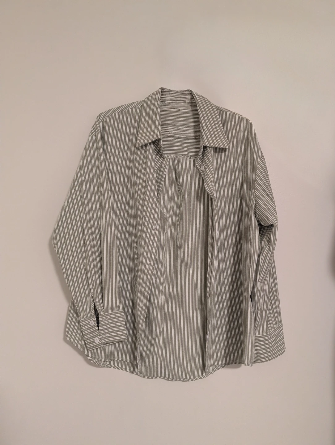 Striped Button-Up Shirt
