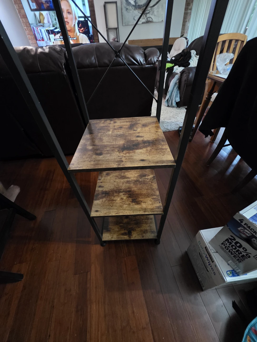 Industrial Style Metal Shelf Unit