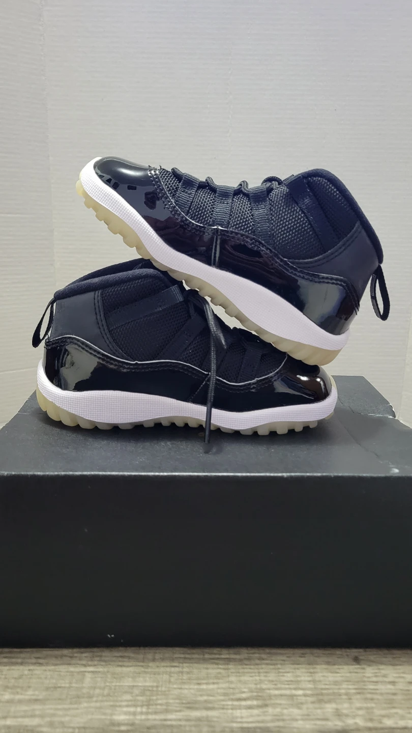 Jordan 11 Retro TD Black/Multi-Color Toddler Shoes - photo 4