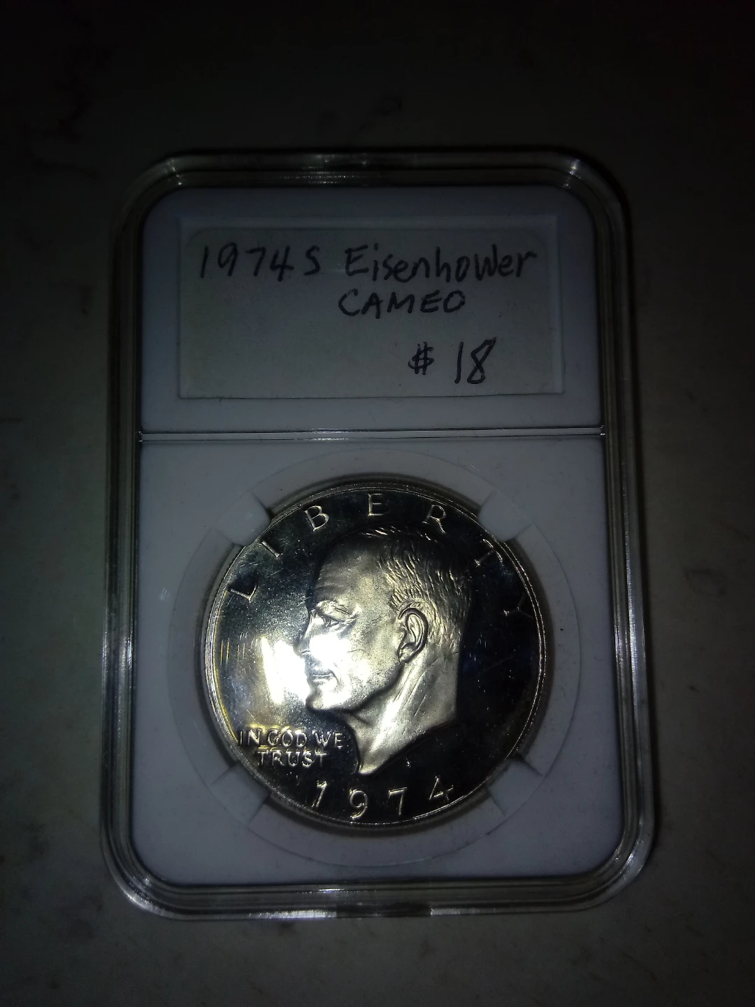 1974 S Eisenhower Dollar Coin - Cameo