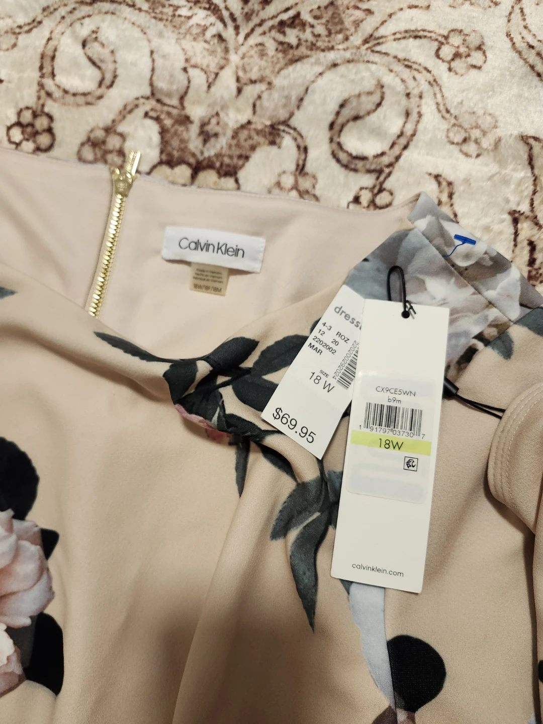 Calvin Klein Floral Bell Sleeve Dress 18W - photo 3