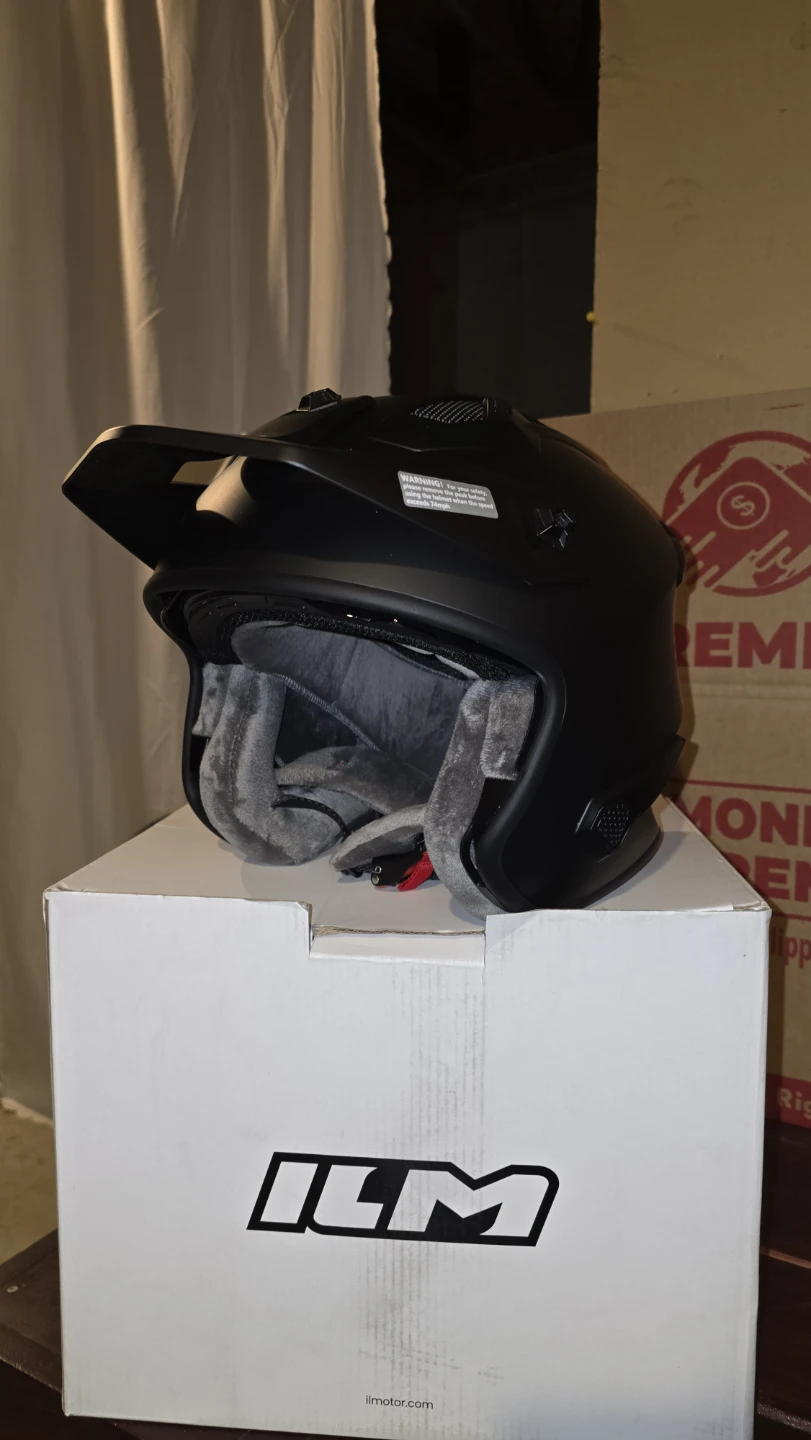 ILM Motorcycle/Bike Helmet | Size Large (Removable chin) - photo 3