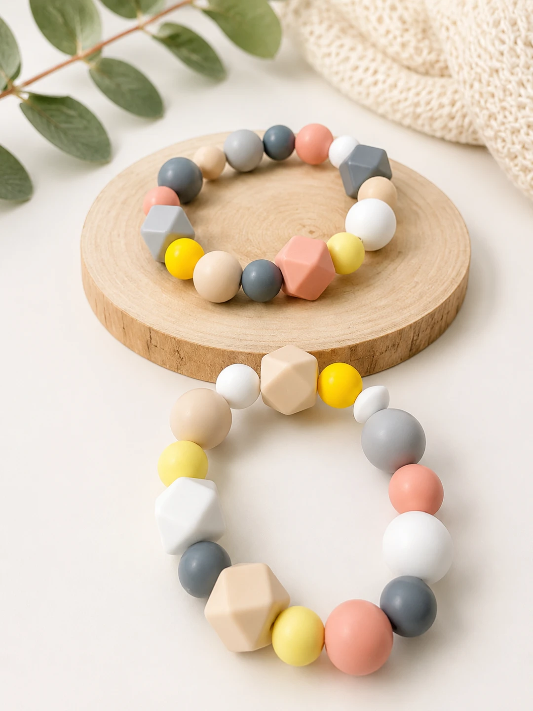 Cute Rubber Beaded Bracelets - photo 2