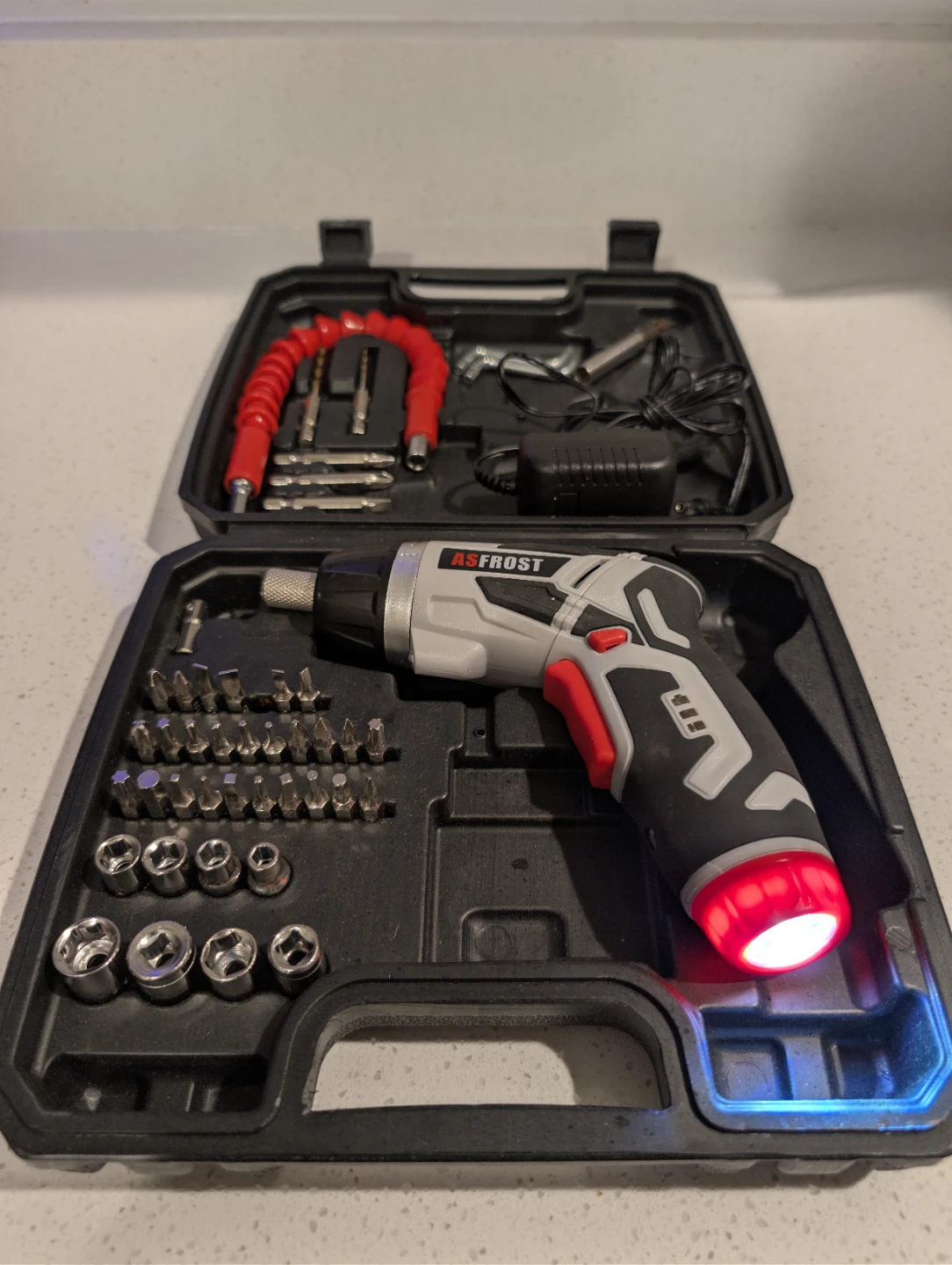 'AS Frost Cordless Electric Screwdriver Kit/Caseol Kit w/ Case