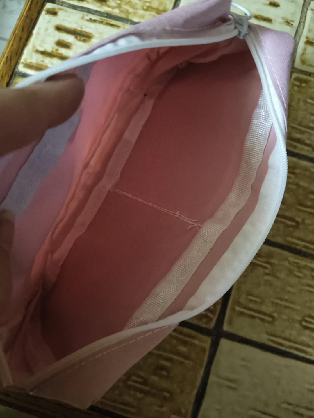 Pink Pencil Case with Bear and Bunny Pins - photo 4