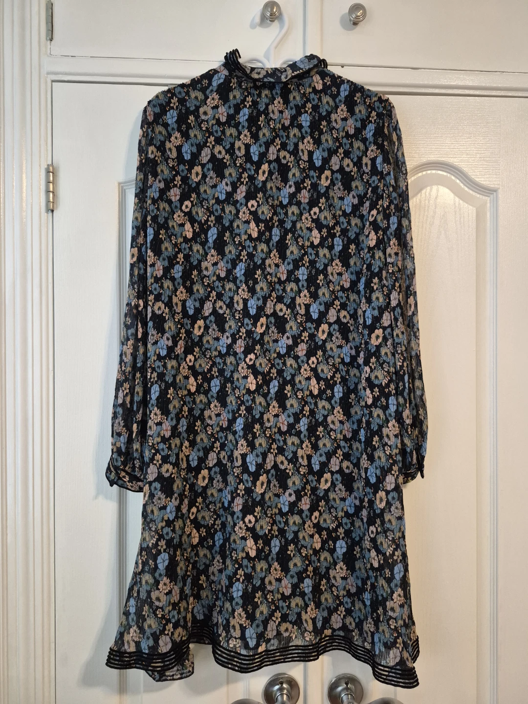 Size 12 (L/XL) Tory Burch Deneuve Floral Plissé Pleated Dress - photo 5
