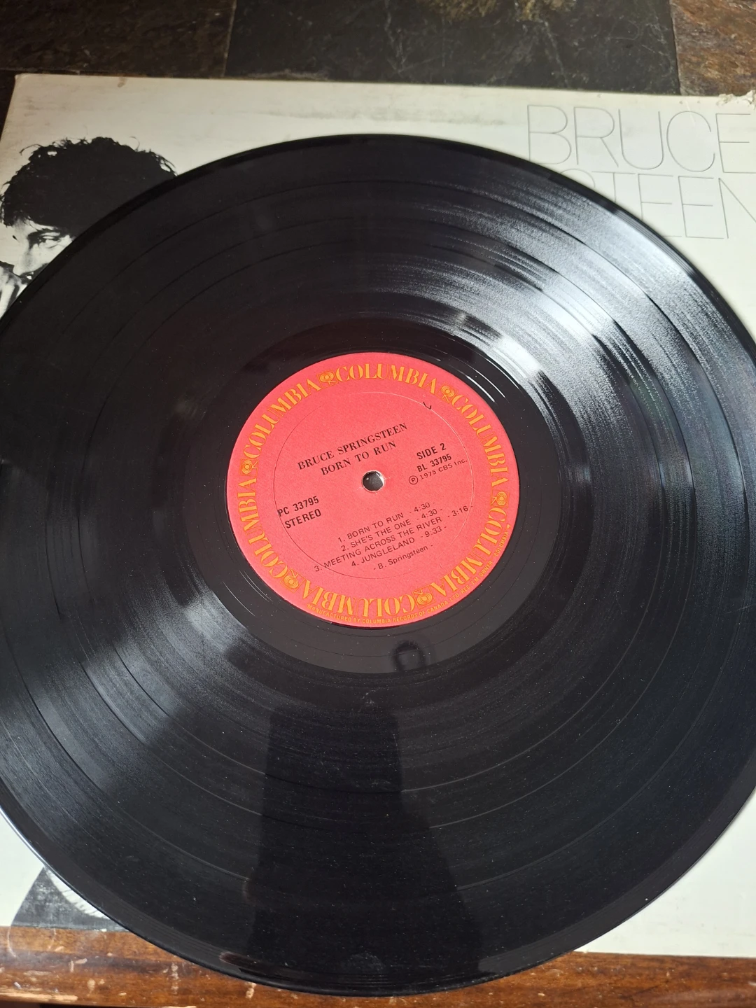 Bruce Springsteen Born to Run Vinyl Record - photo 3
