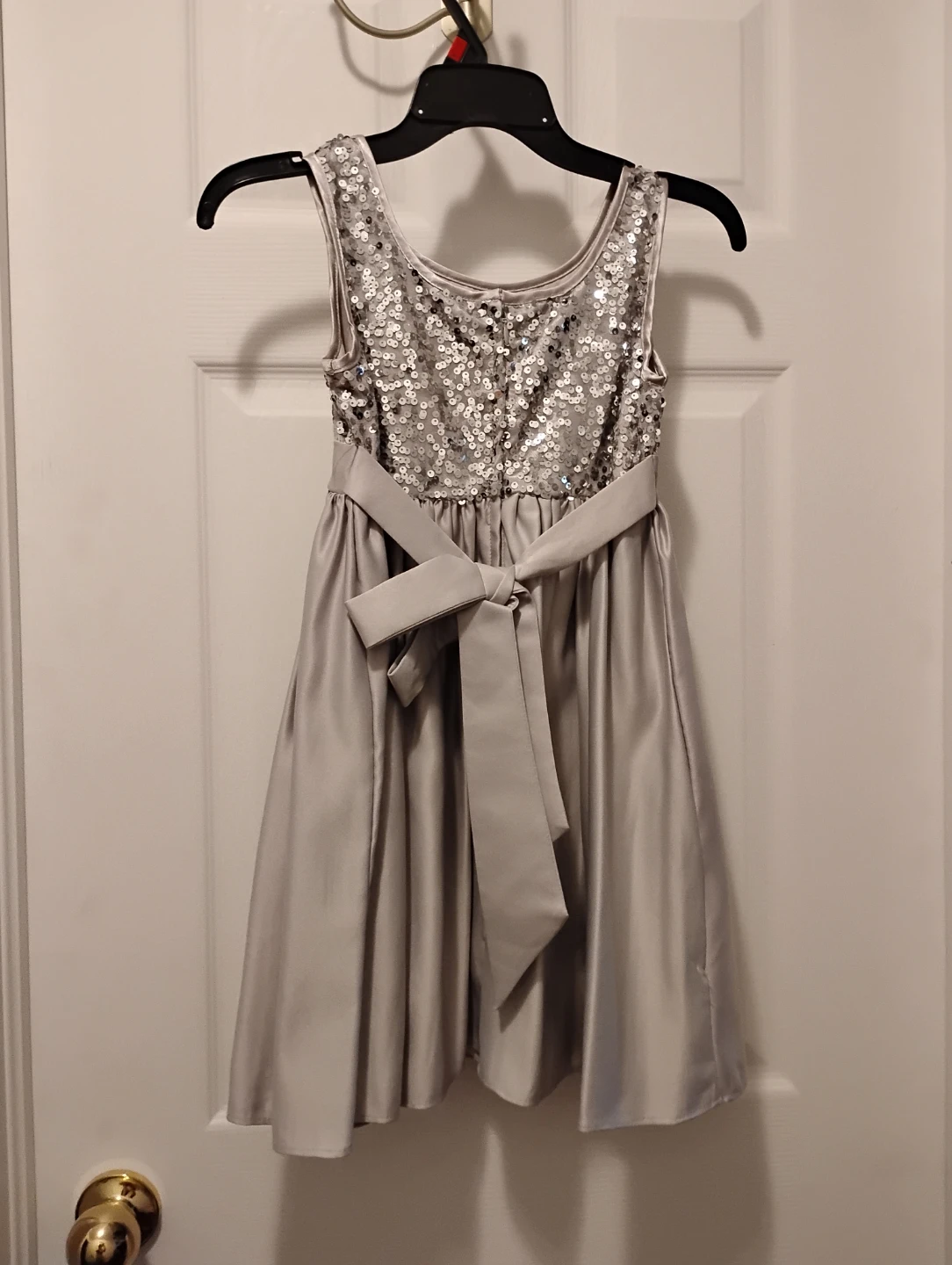 Girls Silver Sequin Dress - photo 2