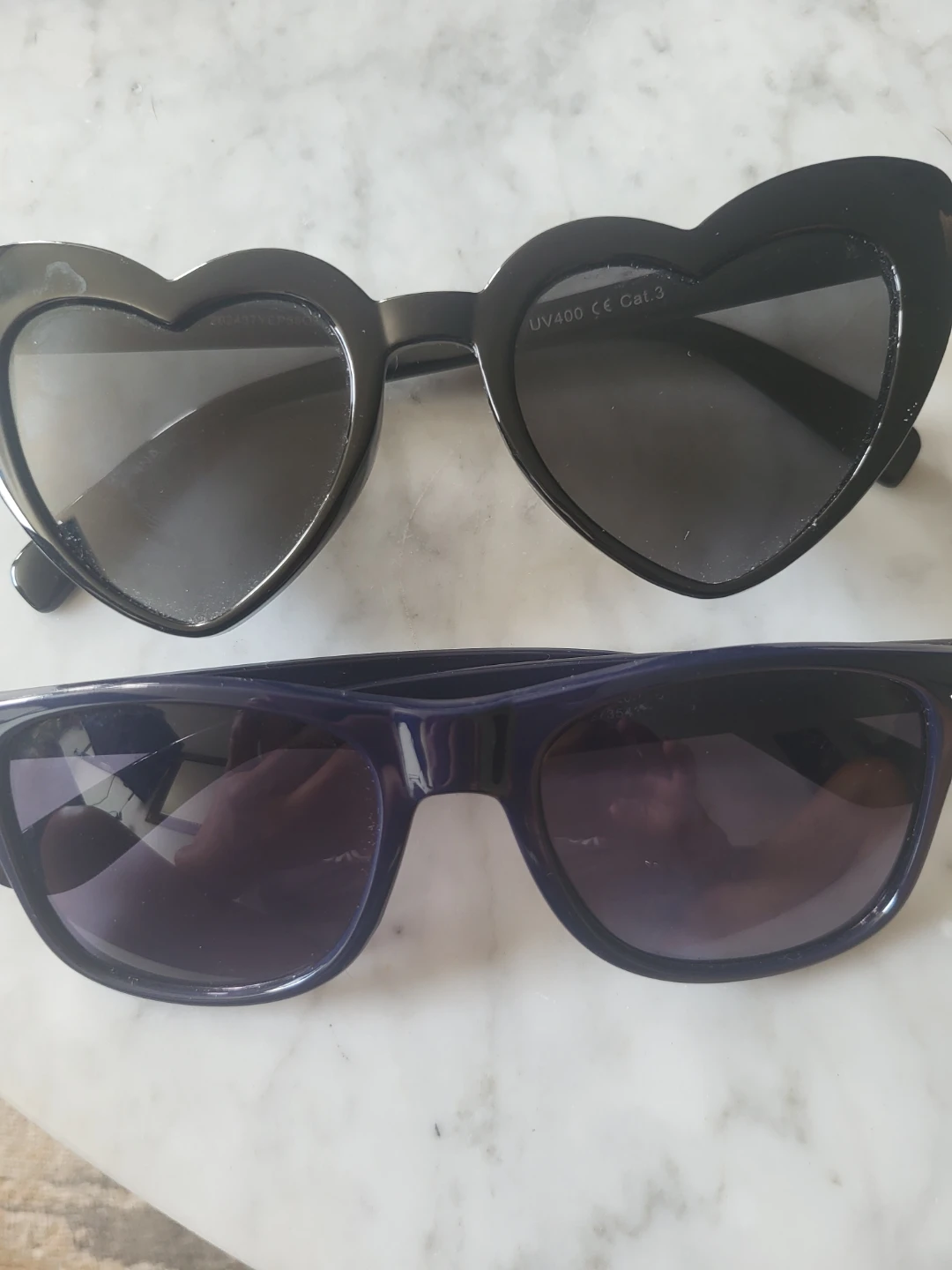 Heart Shaped Sunglasses & Purple Sunglasses