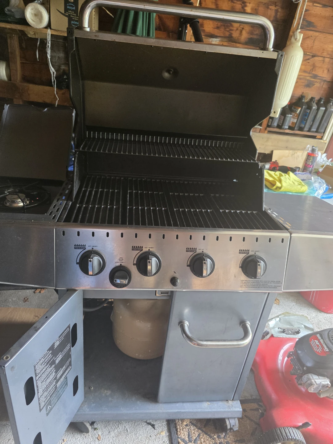 Gas BBQ Grill with Side Burner