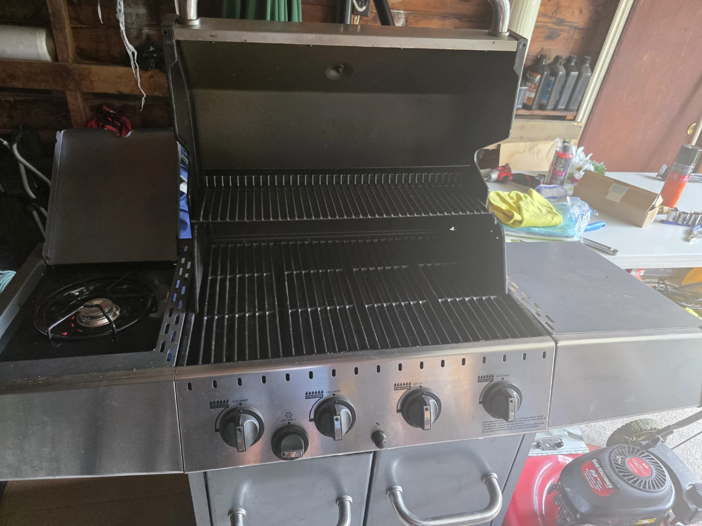 Gas BBQ Grill with Side Burner - photo 2