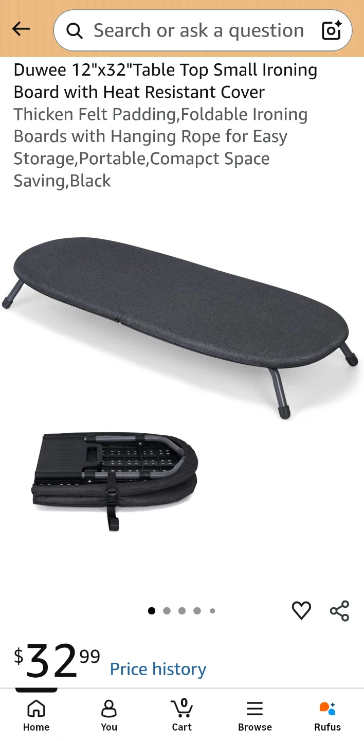 Foldable Ironing Board - and Free B&D iron - photo 5