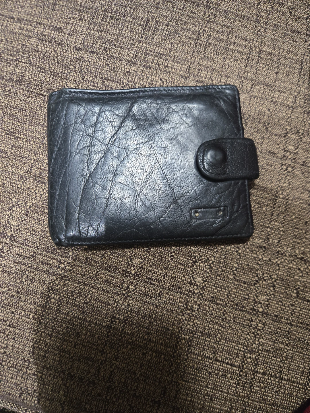 Black Leather Bifold Wallet