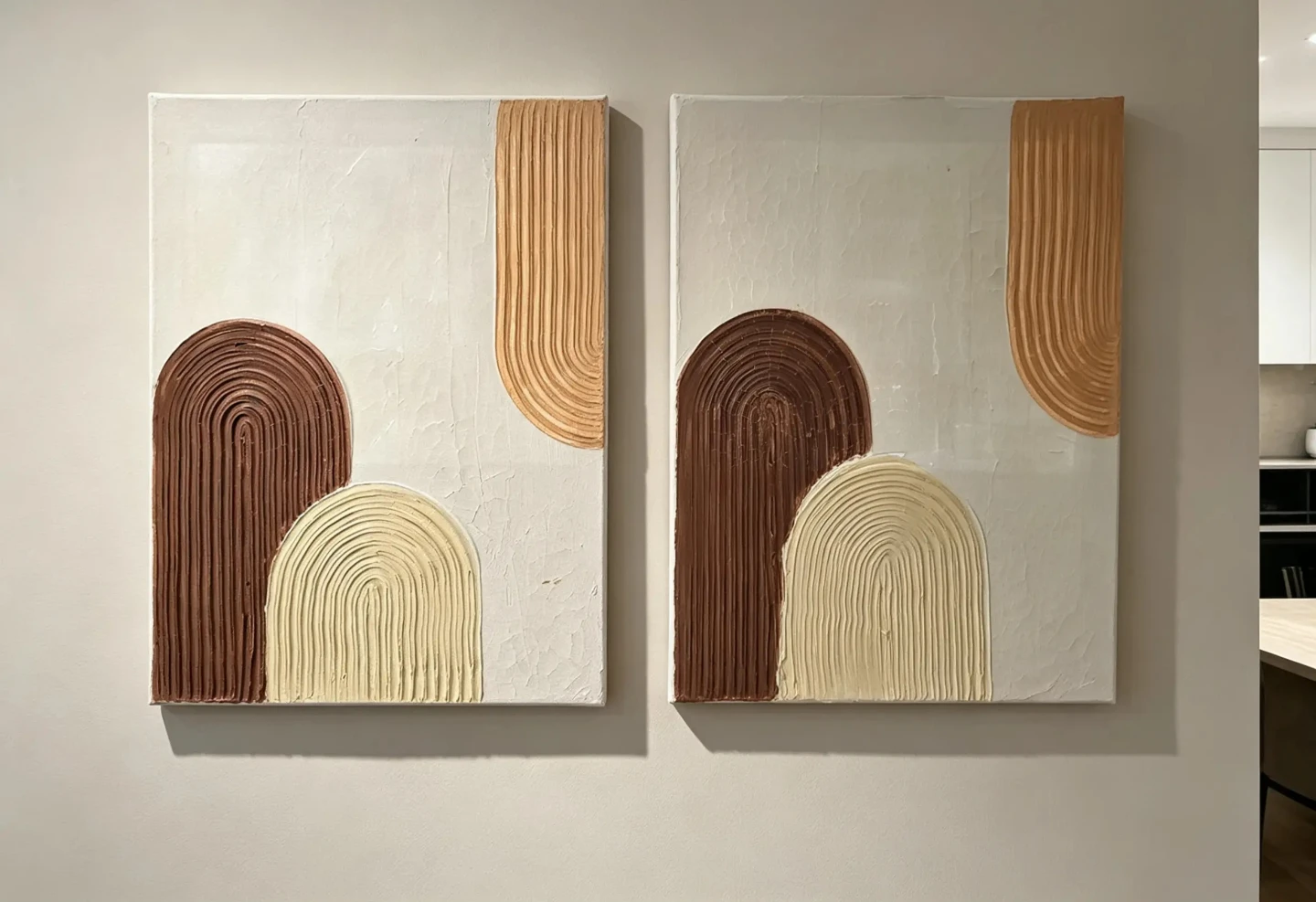 Textured Arch Canvas Art Set - photo 3