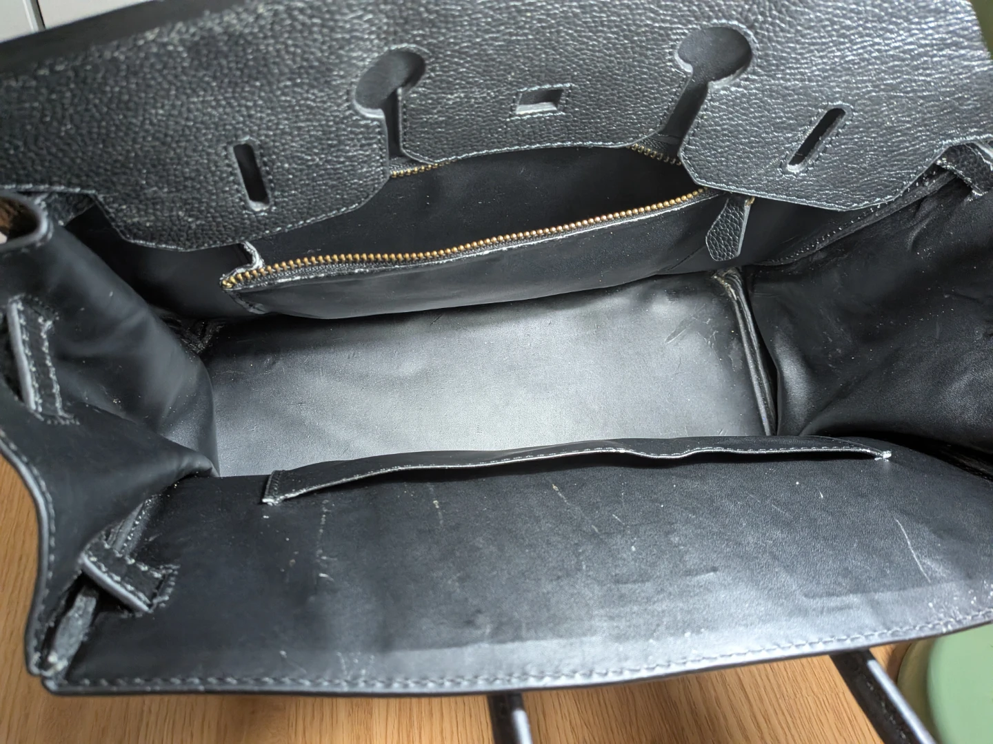 Hermes Birkin 35 all black leather handbag - photo 5