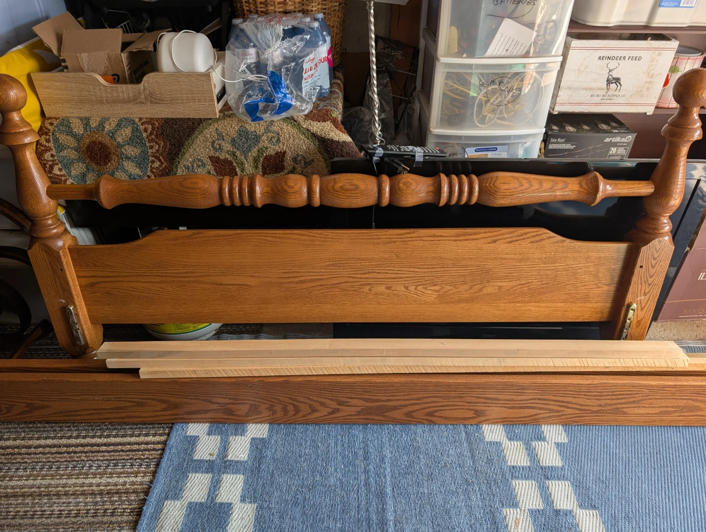 Queen Size Wooden Headboard and Footboard - photo 2