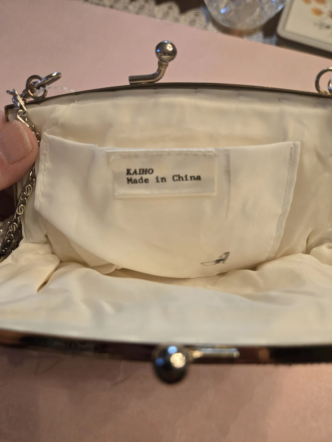 Kaiho Beaded Clutch with Chain Strap - photo 4