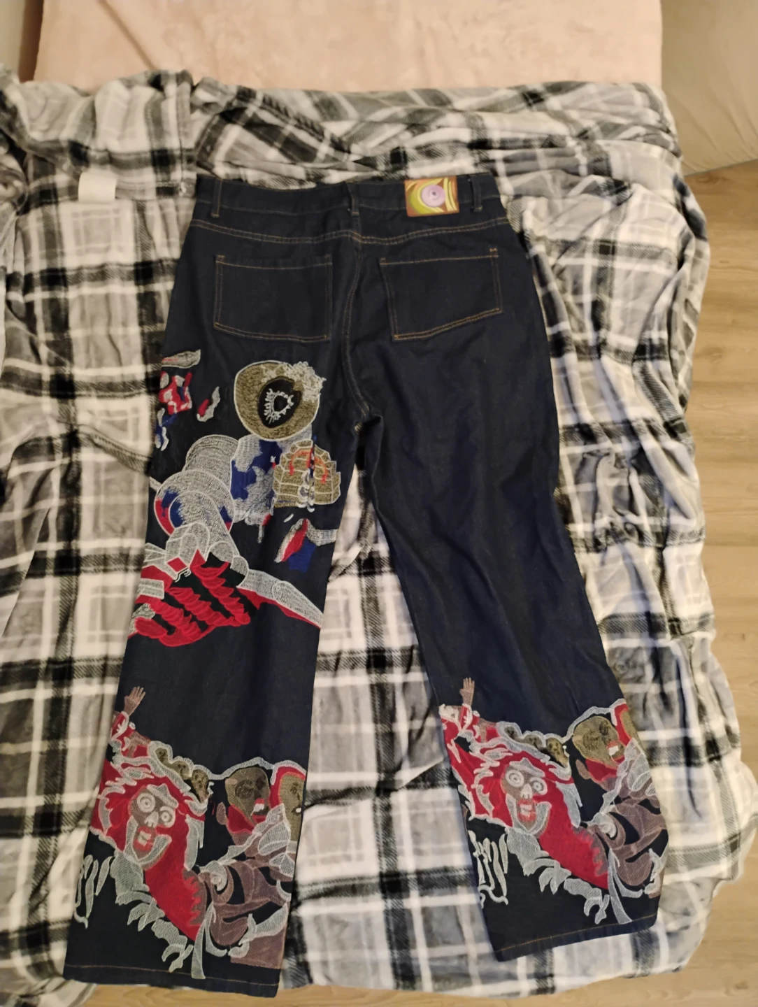 Embroidered Denim Jeans - photo 2