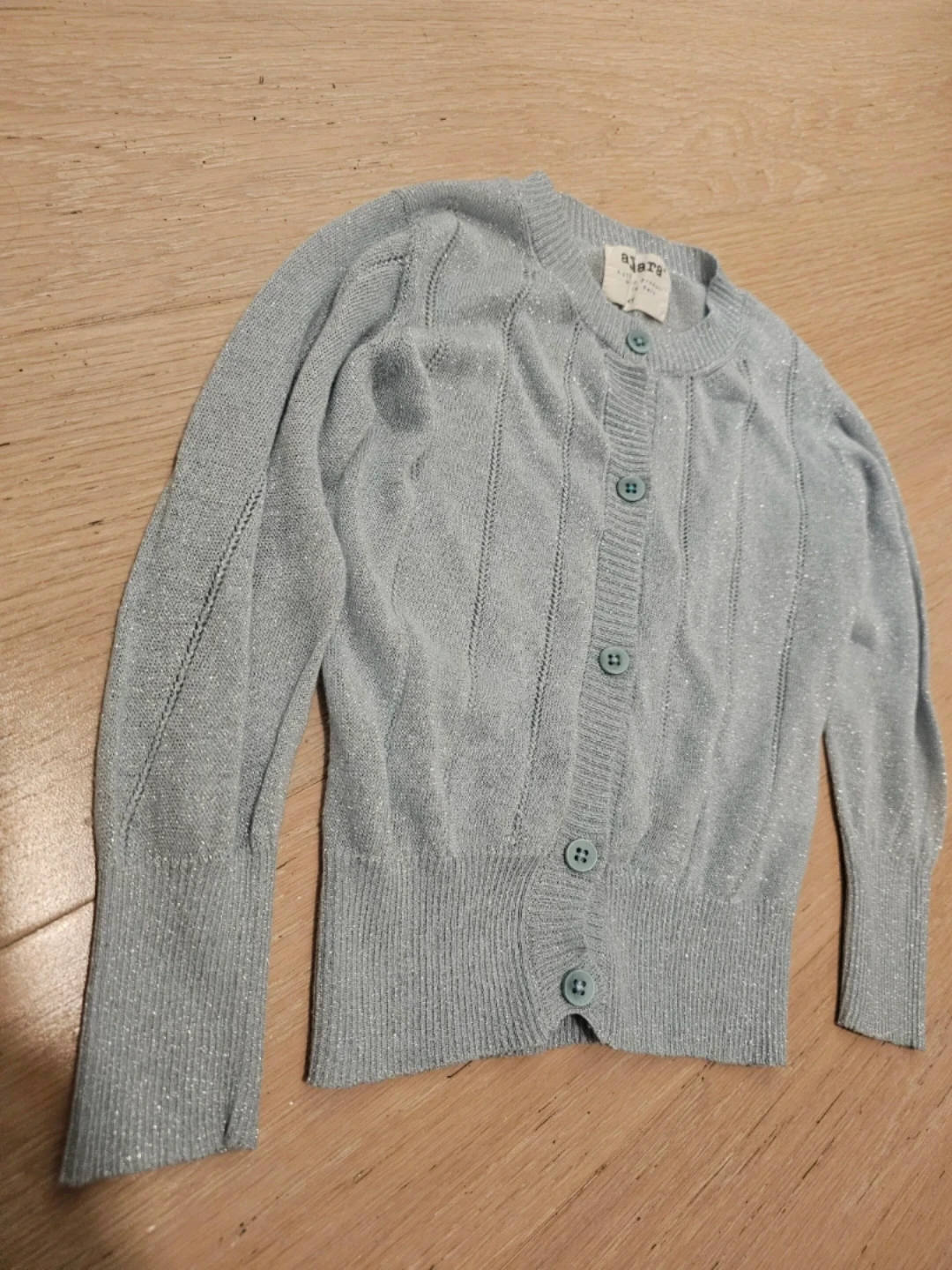 Aymara Girls Blue Sparkle Cardigan 4y
