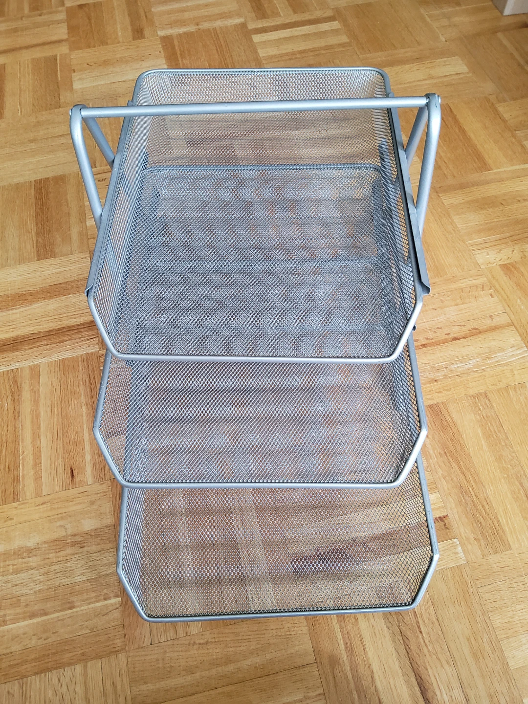 Silver Metal Mesh Letter Sorter - photo 3