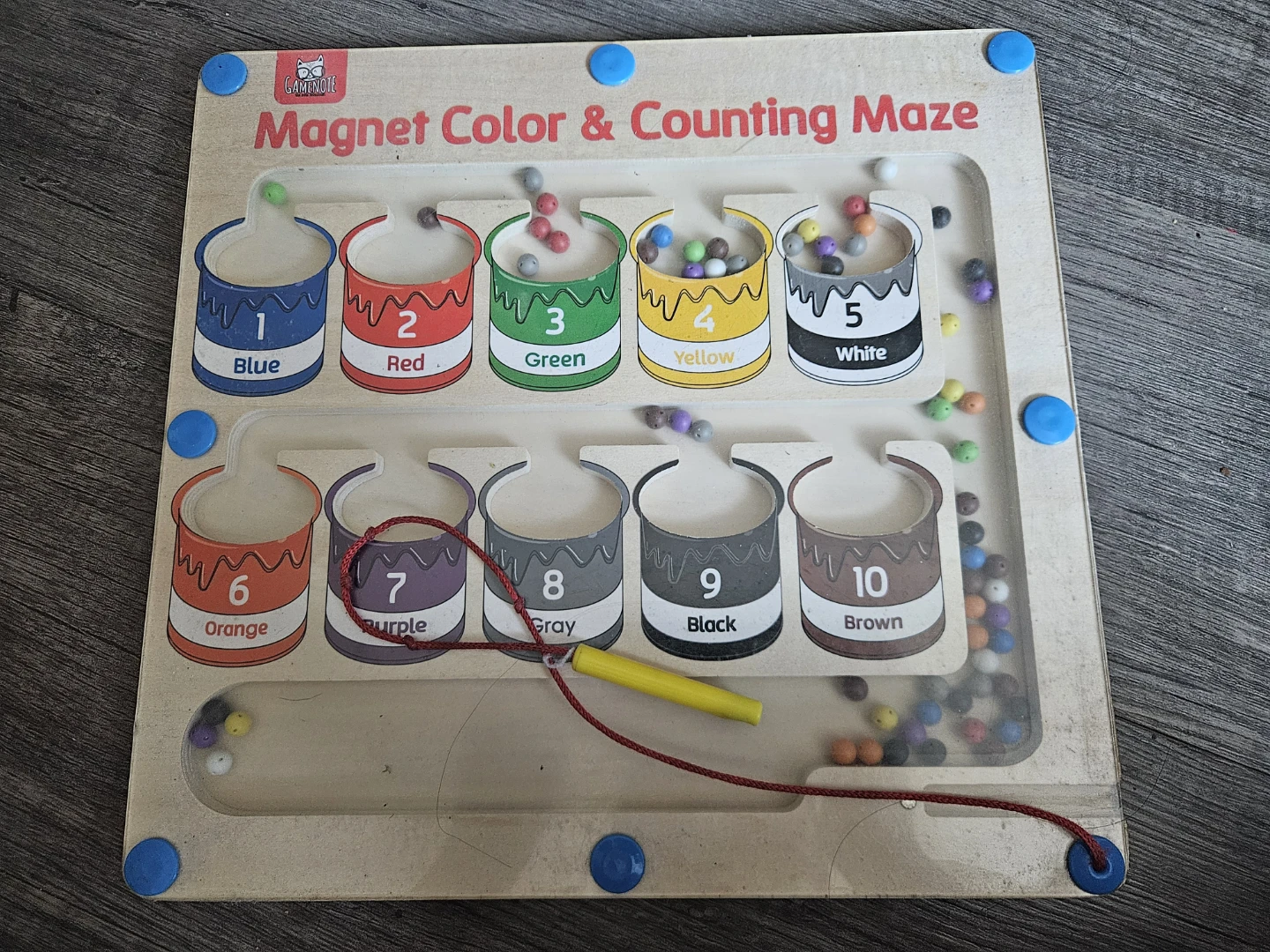 Gamenote Magnet Color & Counting Maze