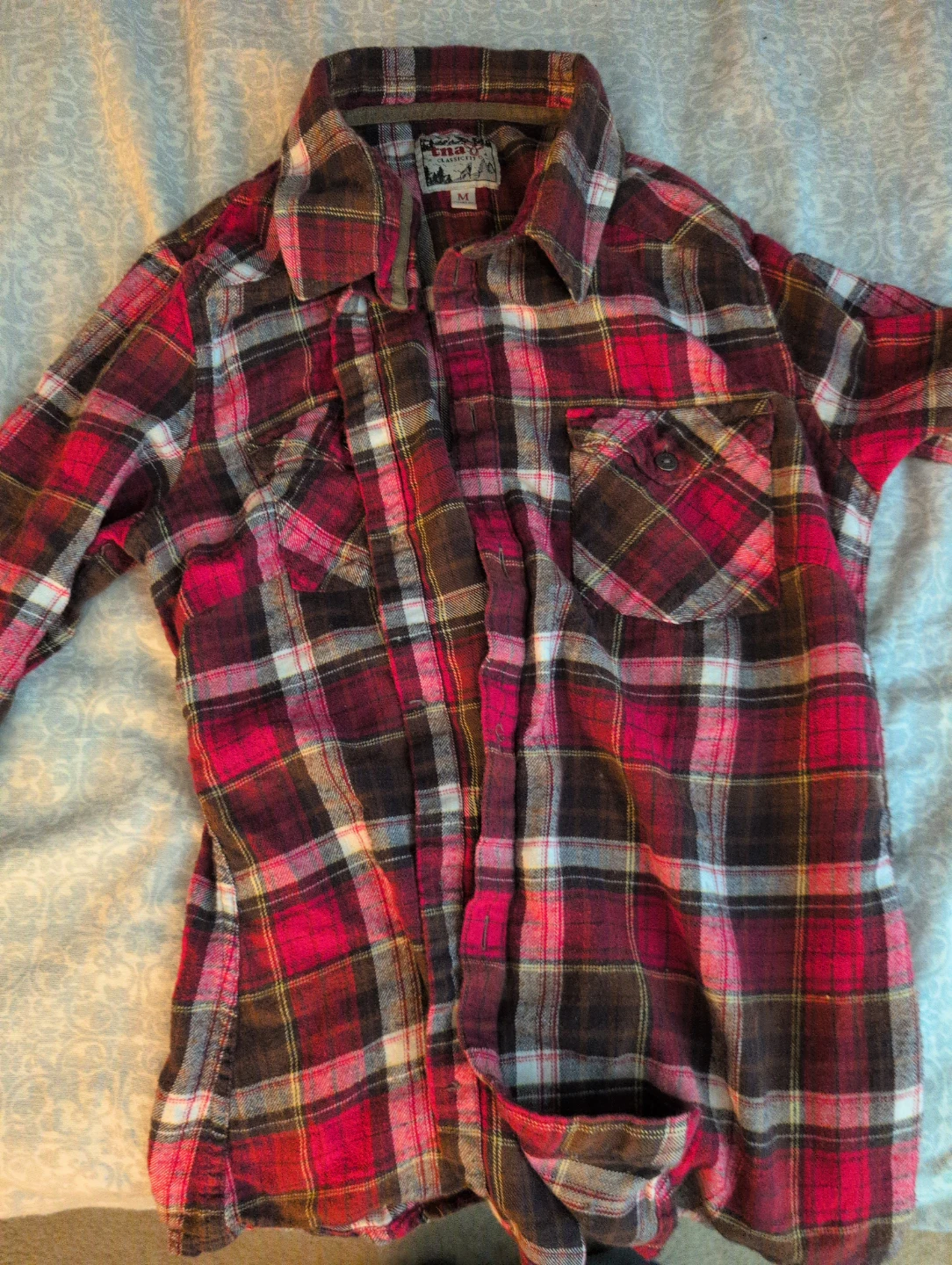 TNA Plaid Flannel Shirt