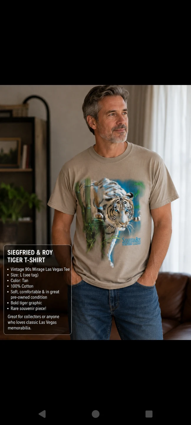 Siegfried & Roy White Tiger T-Shirt