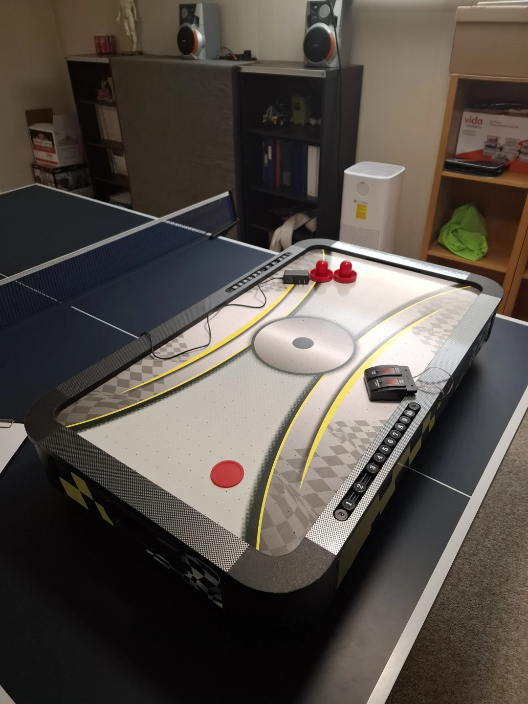 Air Hockey Table with Puck and Paddles
