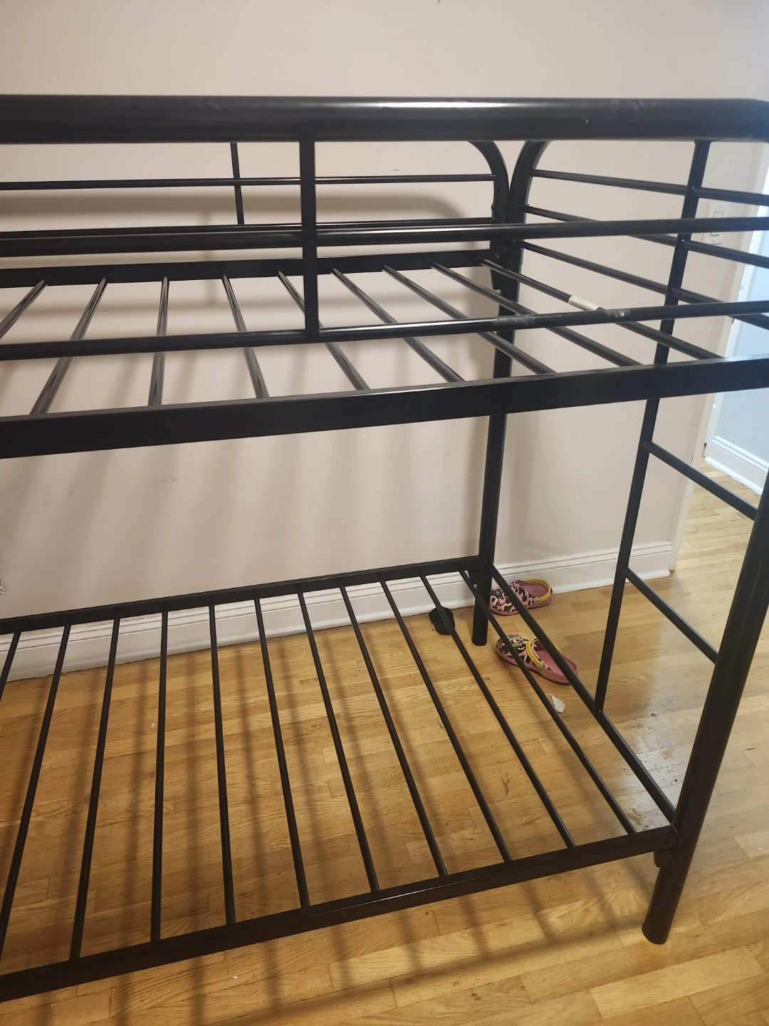 Black Metal Twin Bunk Bed Frame - photo 2