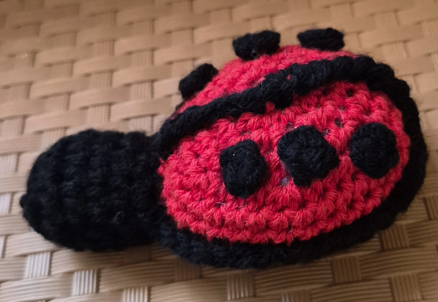 Hand crocheted ladybug plushie large $15 &small $5 - photo 2