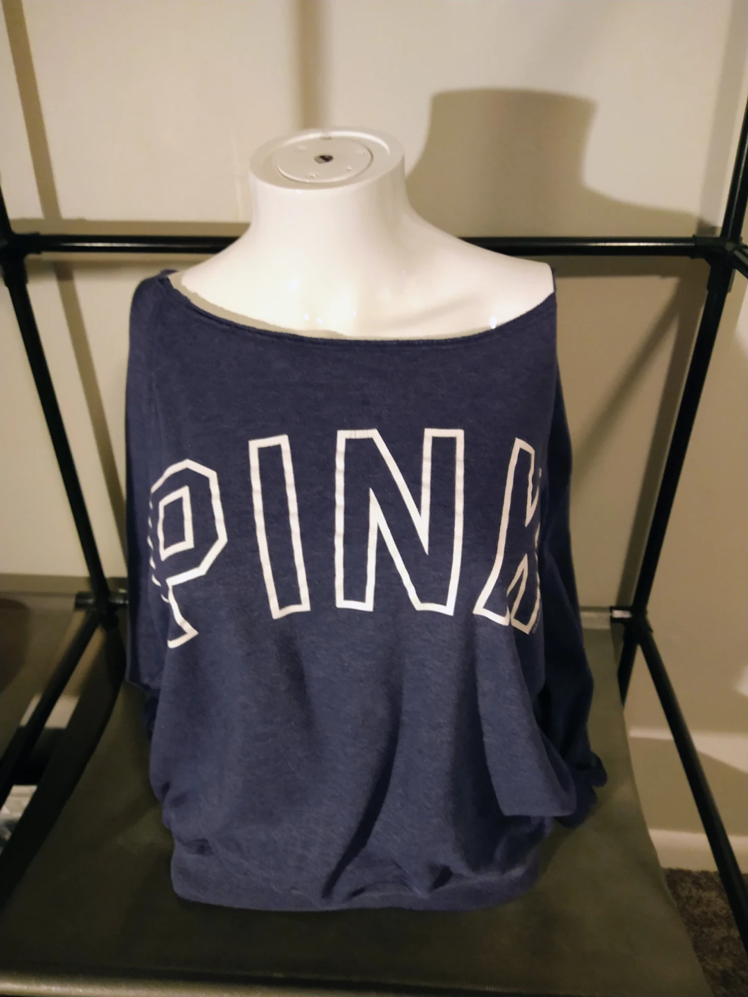 Victoria's Secret PINK Off-The-Shoulder Sweatshirt Medium