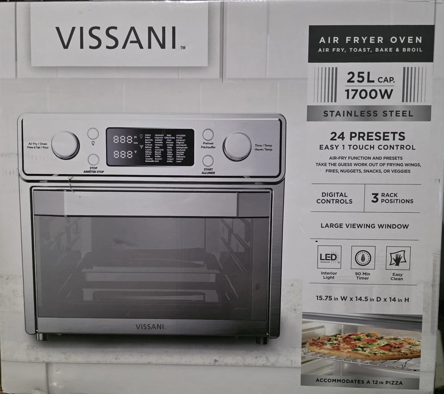 Vissani Air Fryer Oven