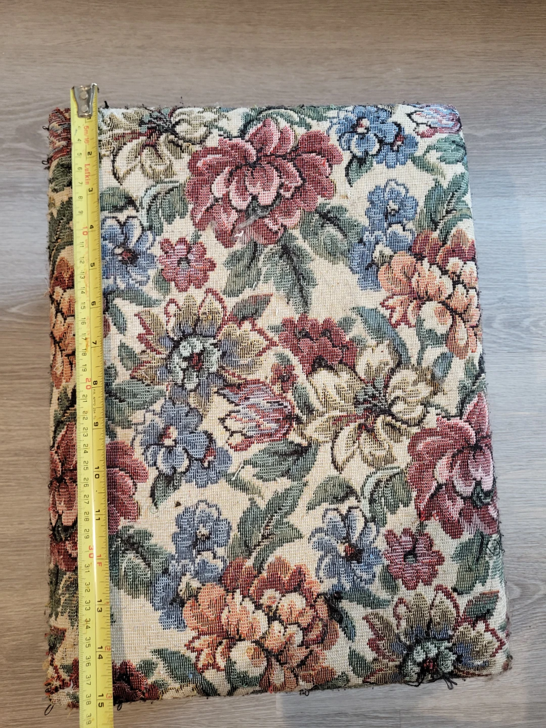 Antique Floral Footstool Ottoman - photo 3