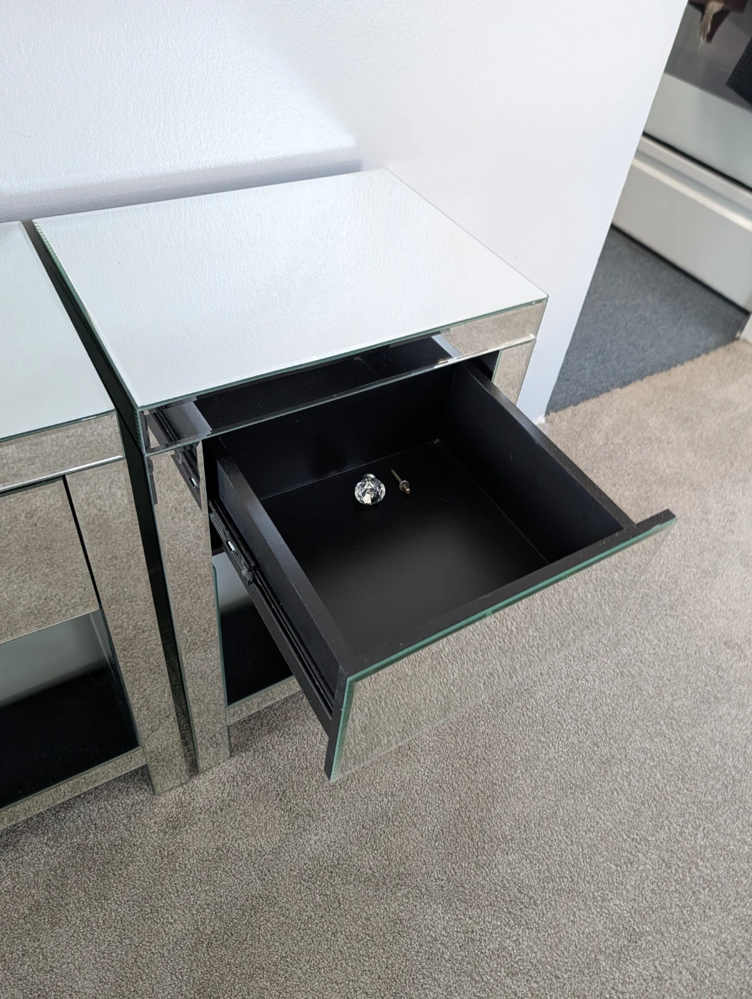 Mirrored Nightstands (Set of 2)