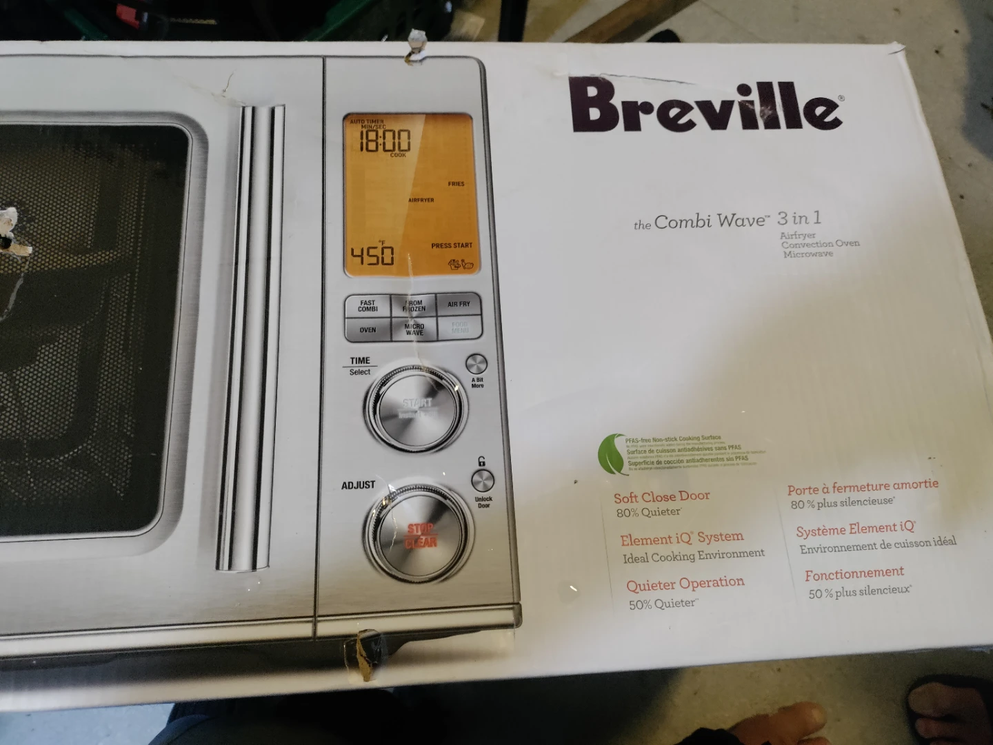 Breville Combi Wave 3 in 1 Airfryer Convection Oven Microwave