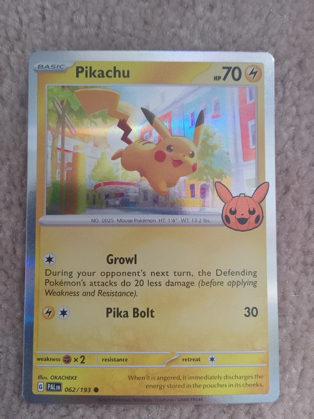 Pokemon Halloween Promo Pikachu