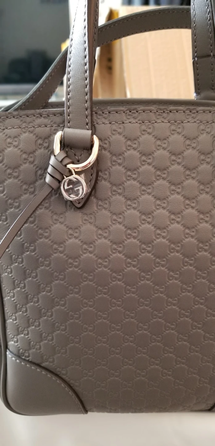 Gucci Microguccissima Leather Tote Bag Grey - photo 2