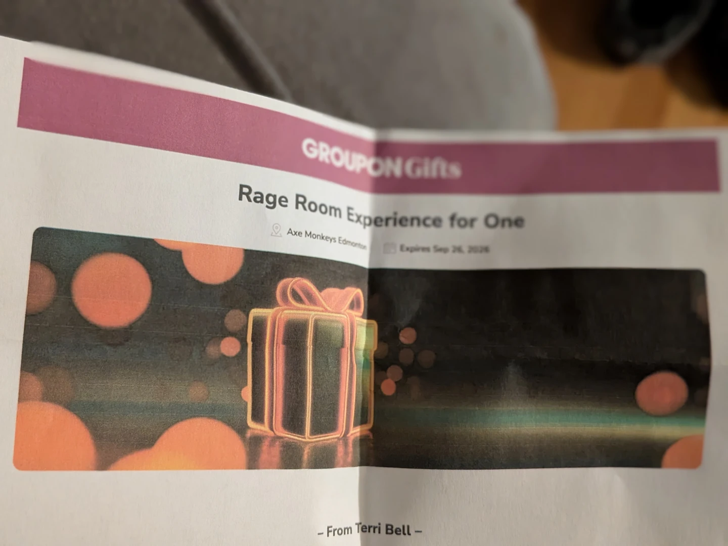 Groupon Gifts: 1-Hour Axe Throwing & Rage Room Vouchers - photo 2