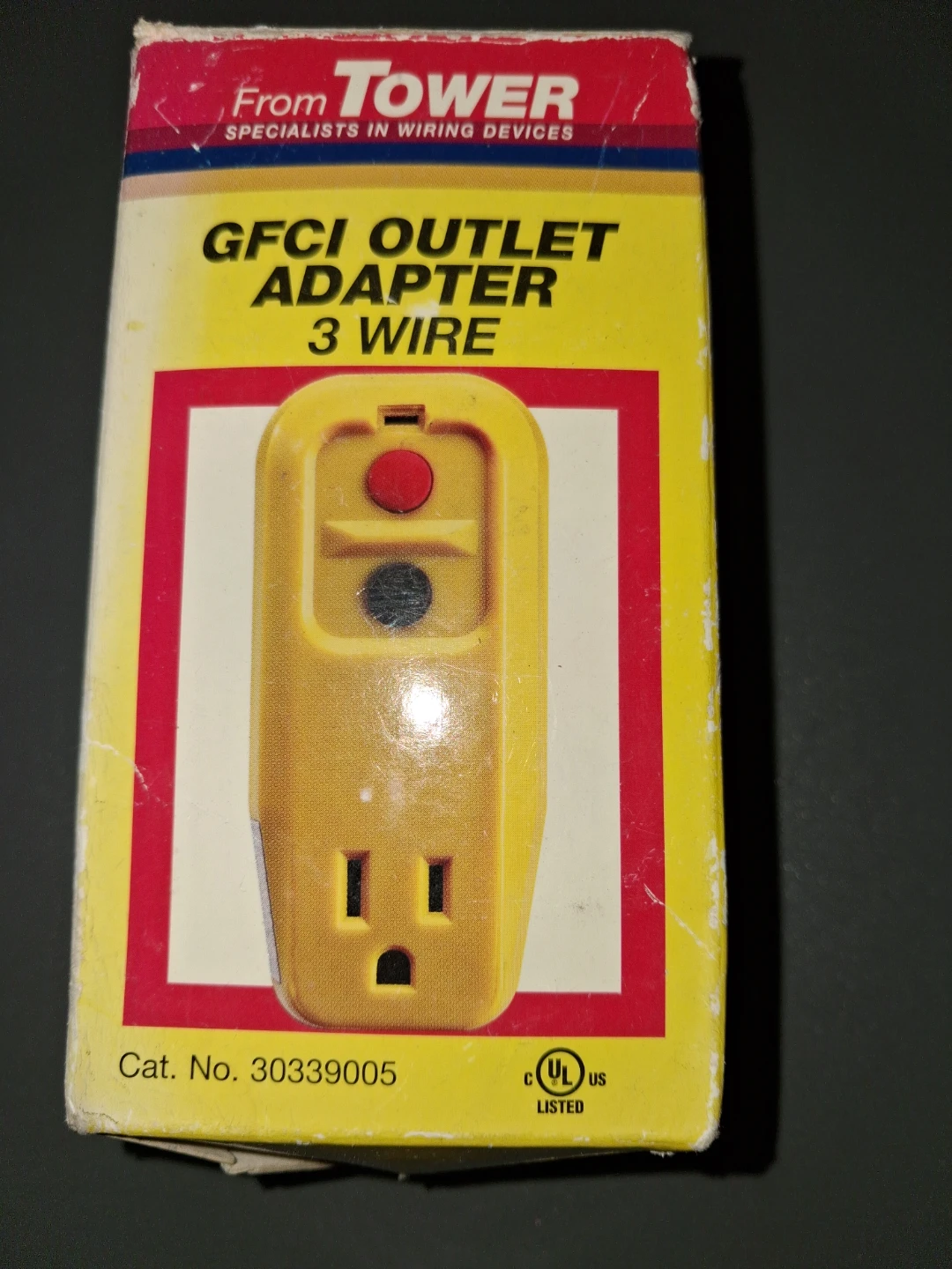 Tower GFCI Outlet Adapter 3 Wire