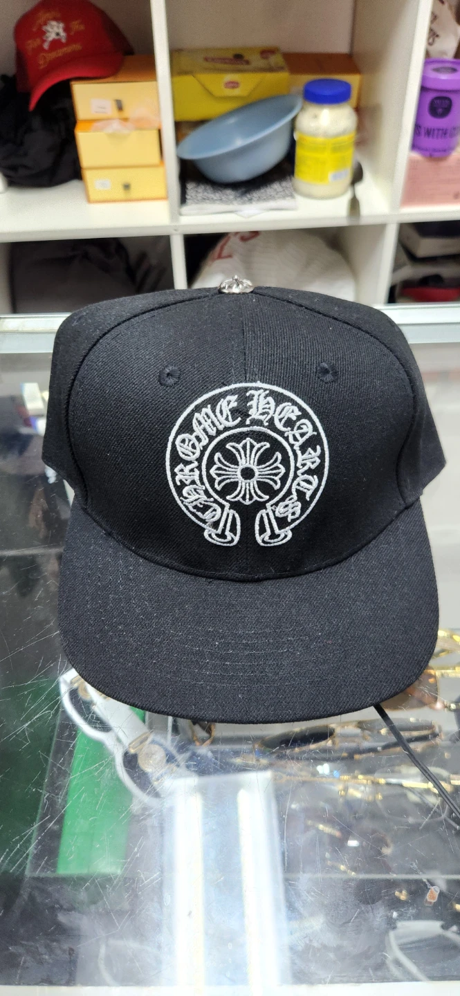 Chrome Hearts Black Baseball Cap