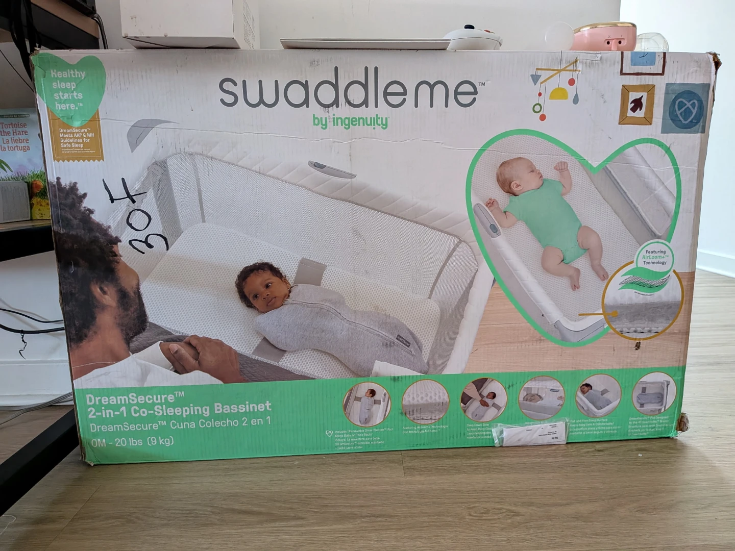 SwaddleMe by Ingenuity 2-in-1 Co-Sleeping Bassinet