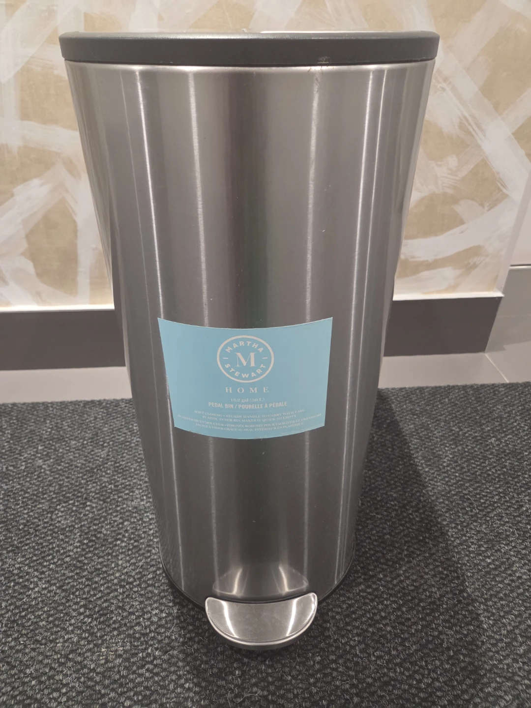 Martha Stewart Home Pedal Bin - Stainless Steel