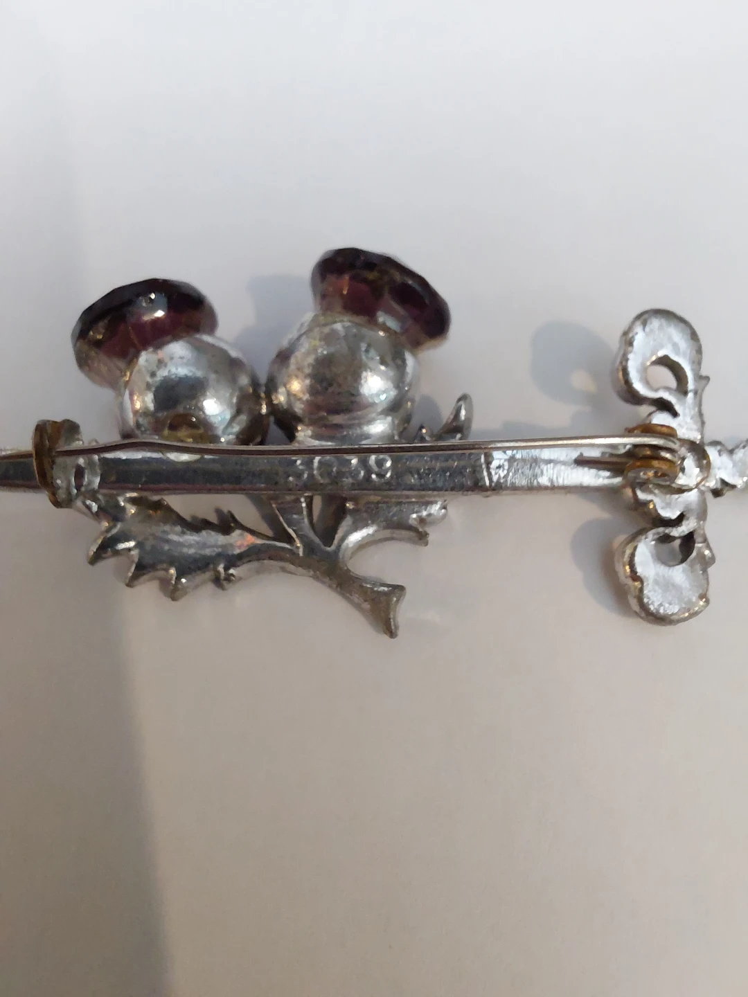 Scottish Thistle Brooch with Sword Pin - photo 3
