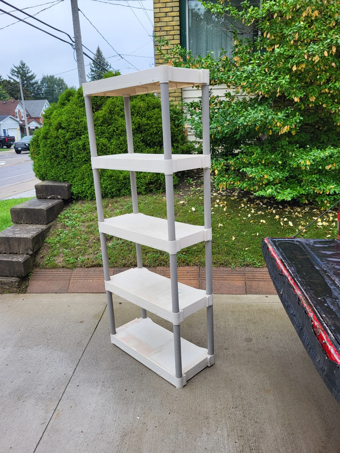 Two Plastic Shelving Units