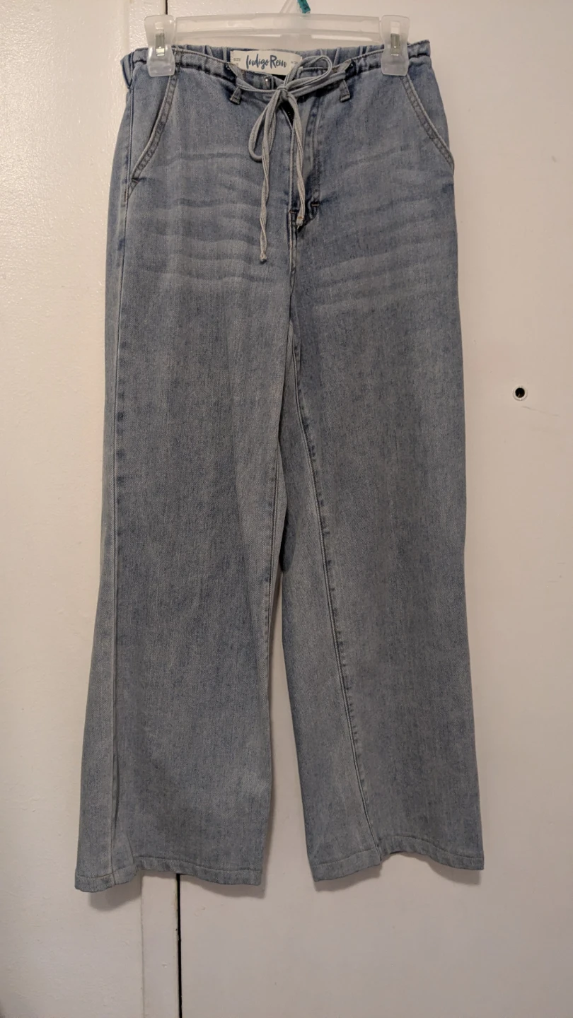Indigo Rein Light Wash Wide Leg Jeans